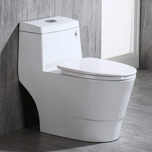 Woodbridge T-0019 Dual Flush Square One-Piece Toilet
