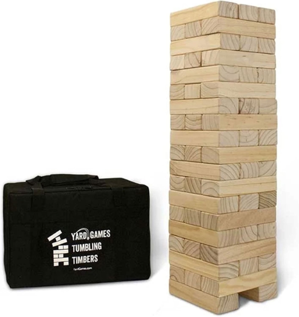 Giant Tumbling Timbers wood block stacking game
