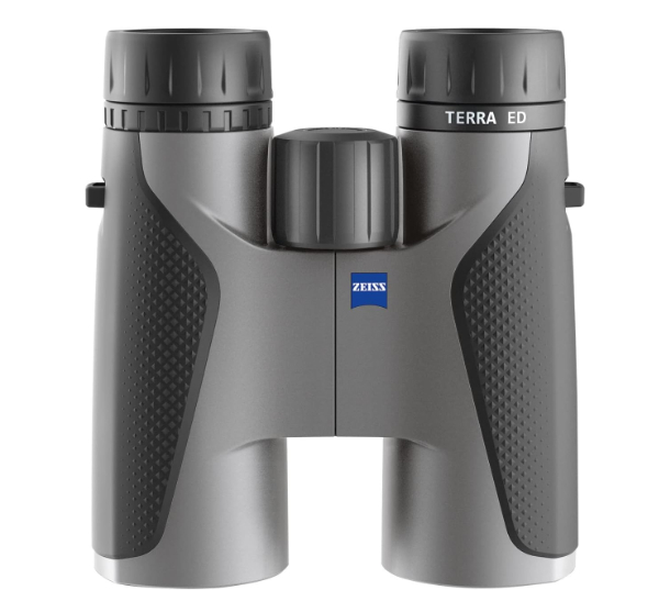 Zeiss Terra ED 10x42 binoculars in modern gray and black finish