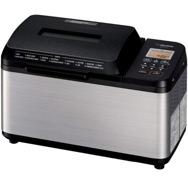 Zojirushi Home Bakery Virtuoso Plus horizontal bread maker