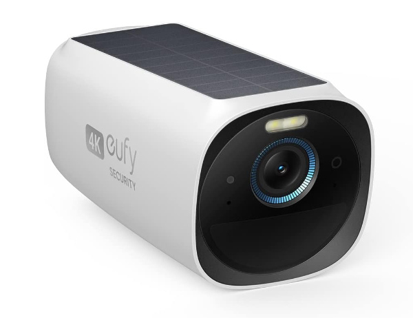 eufyCam S330 with integrated solar panel and 4K lens